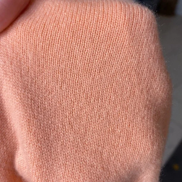 J. Crew Women's Coral Crew Neck Cashmere Sweater - Picture 5 of 5